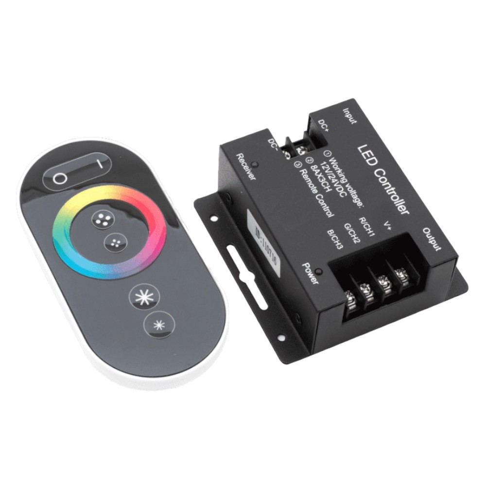 Led controller. Контроллер Ln-rf6b-Sens Black (12-24v, 3x8a). Контроллер Touch RF-RGB-S-24a. RGB-контроллер St-rf6b 30a (12-24v, 360-720вт). Контроллер сенсорный RGB 24а 12-24v Ln-rf6b-.