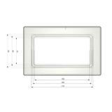 Платформа универсальная прямоугольная 155*75/165*85/175*95мм под ZOOM/SKILL DUO