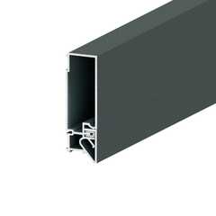 Профиль 5+ конструкционный ATOM 80 черный 2,0 м