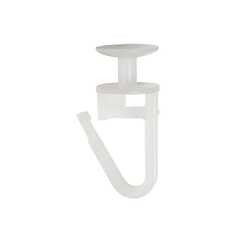 Крючки для гардин/карнизов (50 шт/уп) белые