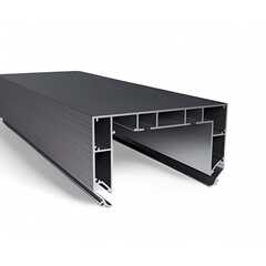 Профиль Deep B2 Pro черный (2-х рядная Гардина) 2,2 м