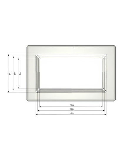 Платформа универсальная прямоугольная 155*75/165*85/175*95мм под ZOOM/SKILL DUO