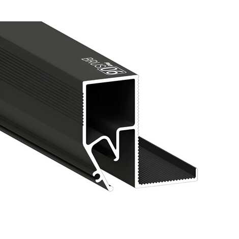 Профиль 8608 Брус 06 RAL 9005 черный 2,0 м