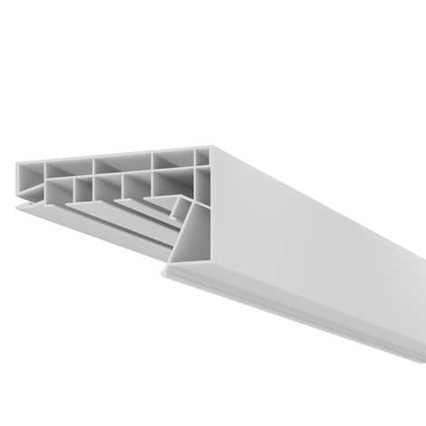 Профиль ПК 5 ПВХ белый (3-х рядная Гардина) 3,2 м