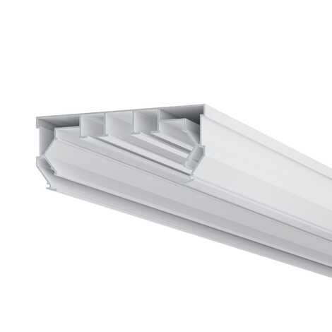 Профиль ПК 14 белый (2-х рядная Гардина) 3,6 м