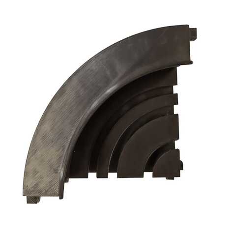 Поворот ПК12 наружний 90гр. черный