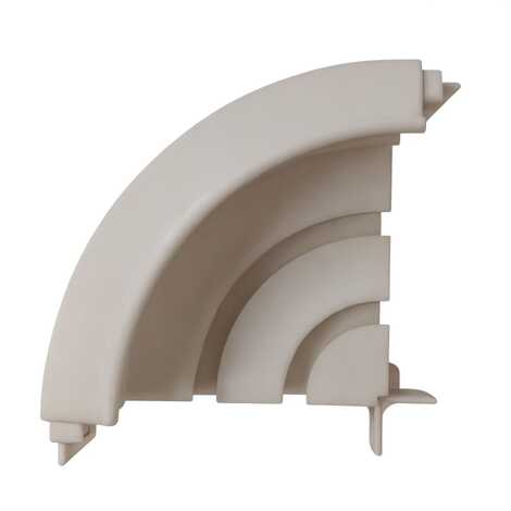 Поворот ПК15 наружний 90гр. белый