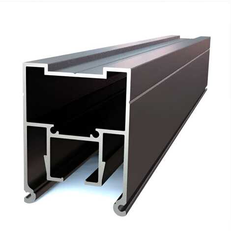 Профиль однорядный теневой черный КП-04 2м