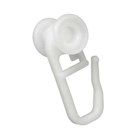 Крючки для гардин/карнизов (50 шт) белые