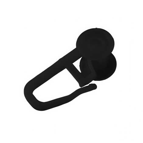 Крючки для гардин/карнизов (50 шт) черный