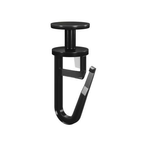 Крючки для гардин/карнизов (100 шт/уп) черные