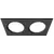 Светодиодная панель квадратная PRACTIC  DUO черная, 12W, 4200k, 780 Лм, 95*185*D70*40