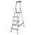 Стремянка складная алюминиевая с полочкой Krause 5 ступеней