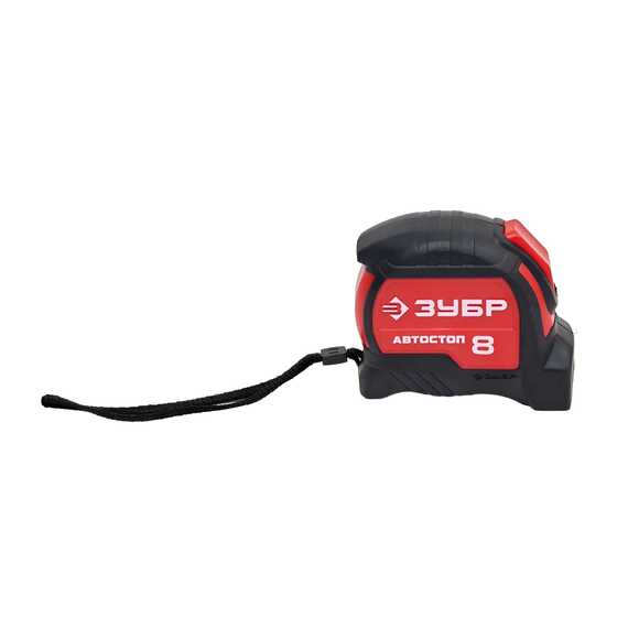 Рулетка ЗУБР Автостоп 8м / 25мм