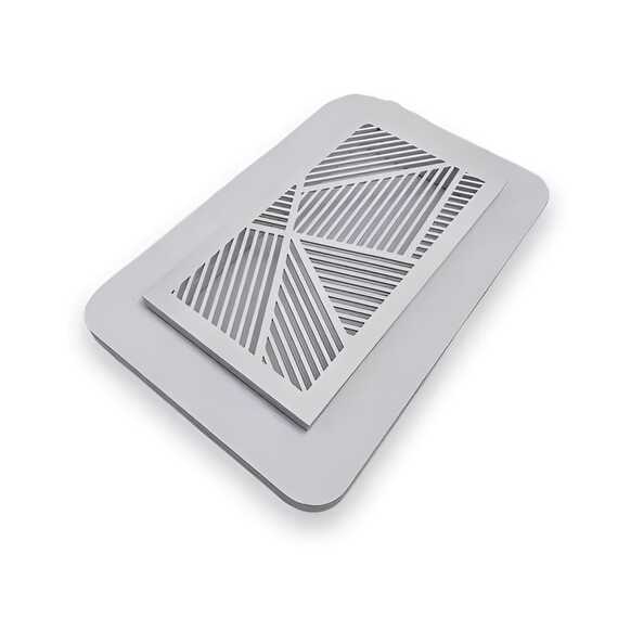 Магнитная вентрешетка прямоугольная белая 200*100