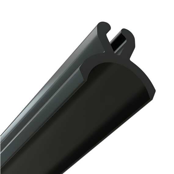 Вставка ПВХ в разделитель теневая 347 (черная)