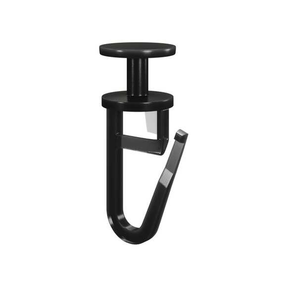 Крючки для гардин/карнизов (100 шт/уп) черные