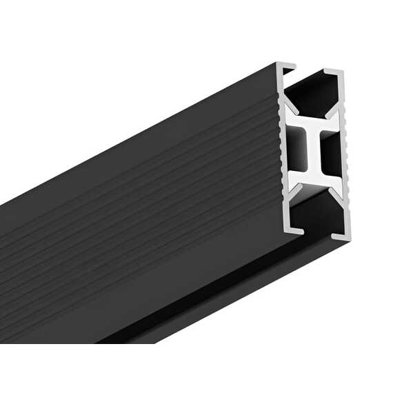 Гибкий однорядный карниз черный АЛ 1974 3м