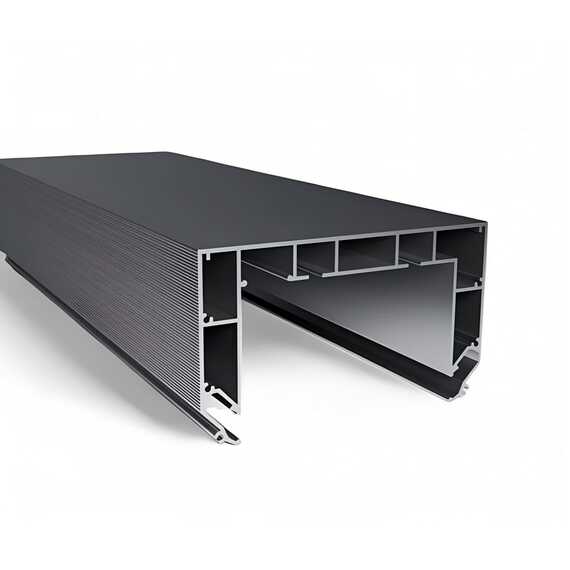 Профиль Deep B2 Pro черный (2-х рядная Гардина) 3,2 м