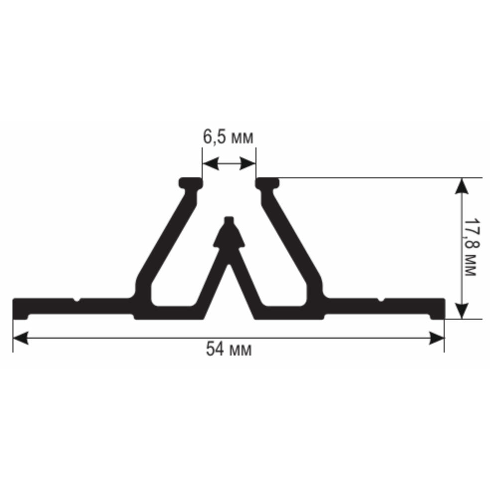 Бесщелевой разделитель для натяжных потолков